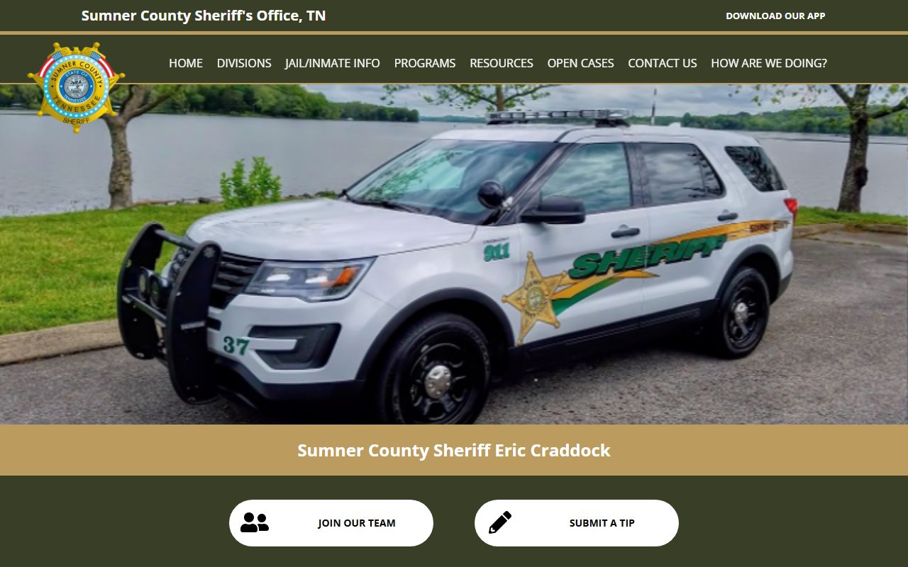 Hendersonville inmate population search on the Sumner County Sheriff's Office site