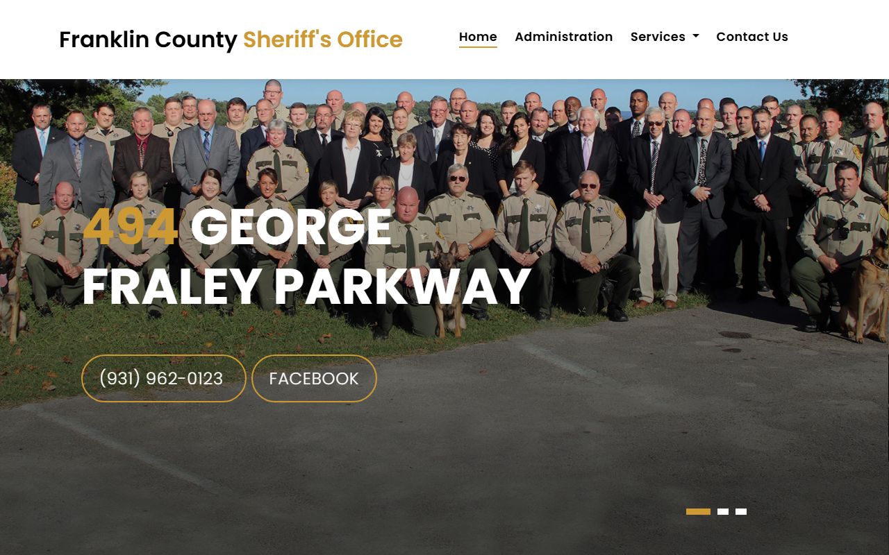 Franklin County inmate population sheriff office