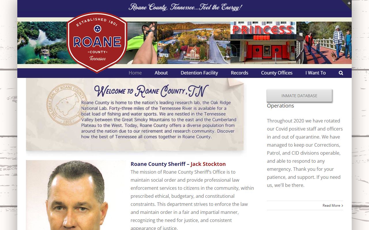Roane County inmate population sheriff office