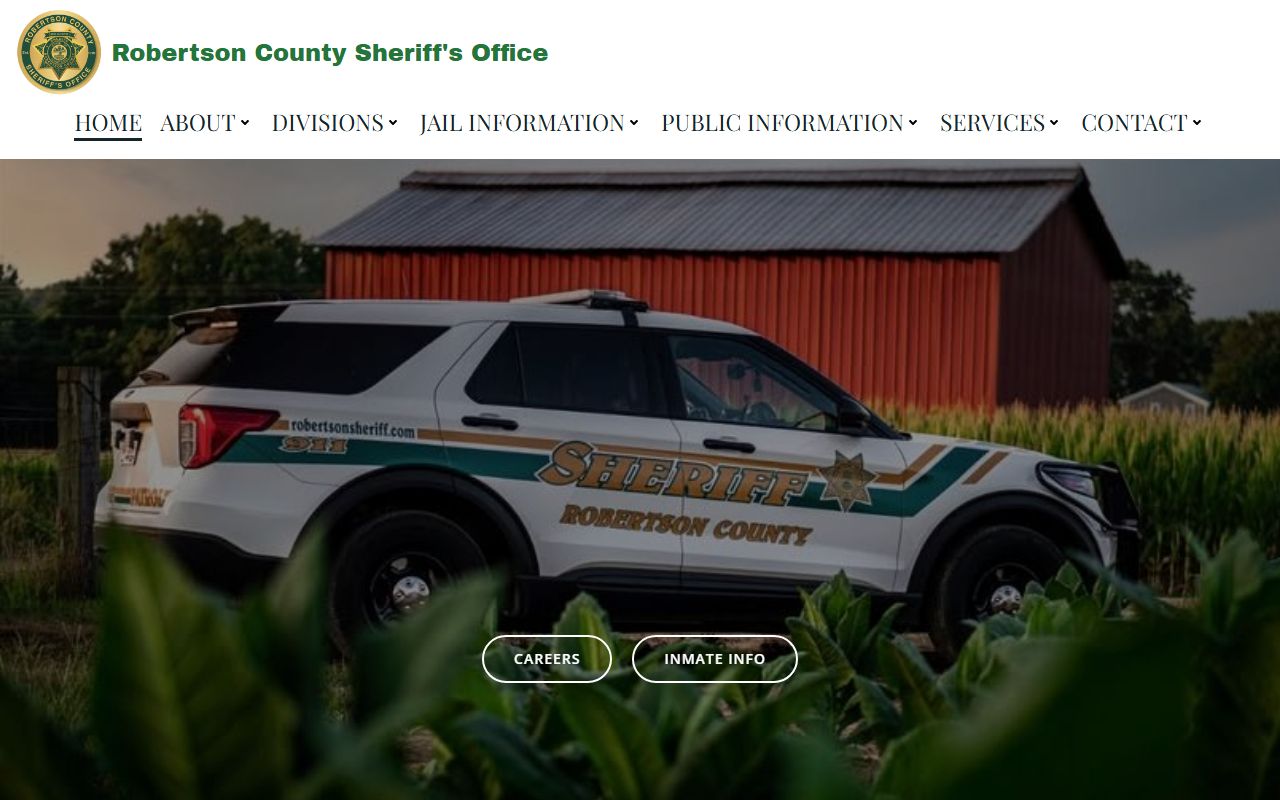 Robertson County inmate population sheriff office