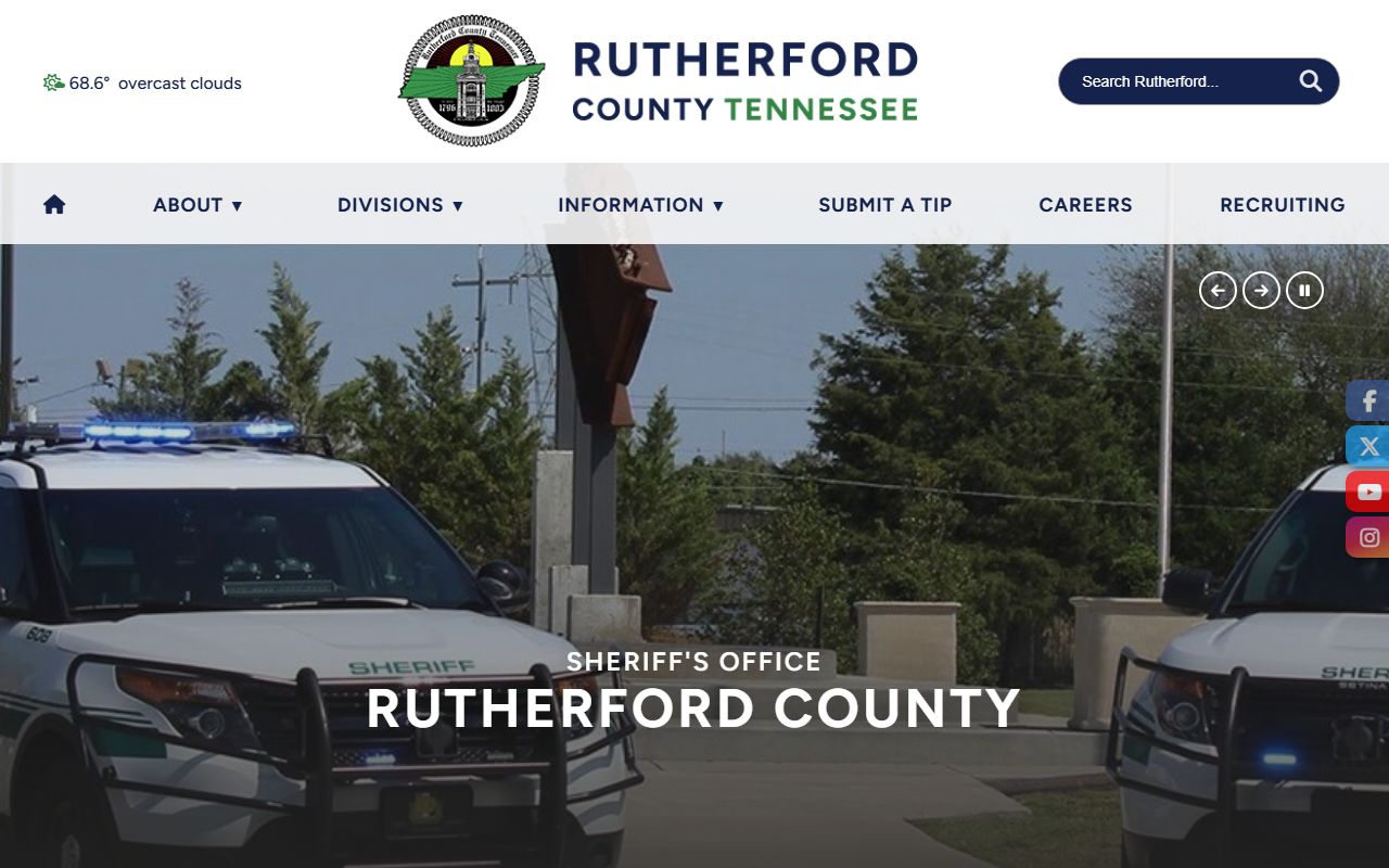 Rutherford County inmate population sheriff office