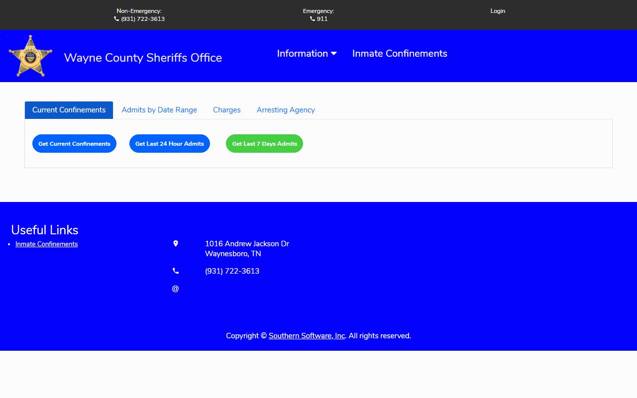 Wayne County inmate population booking search